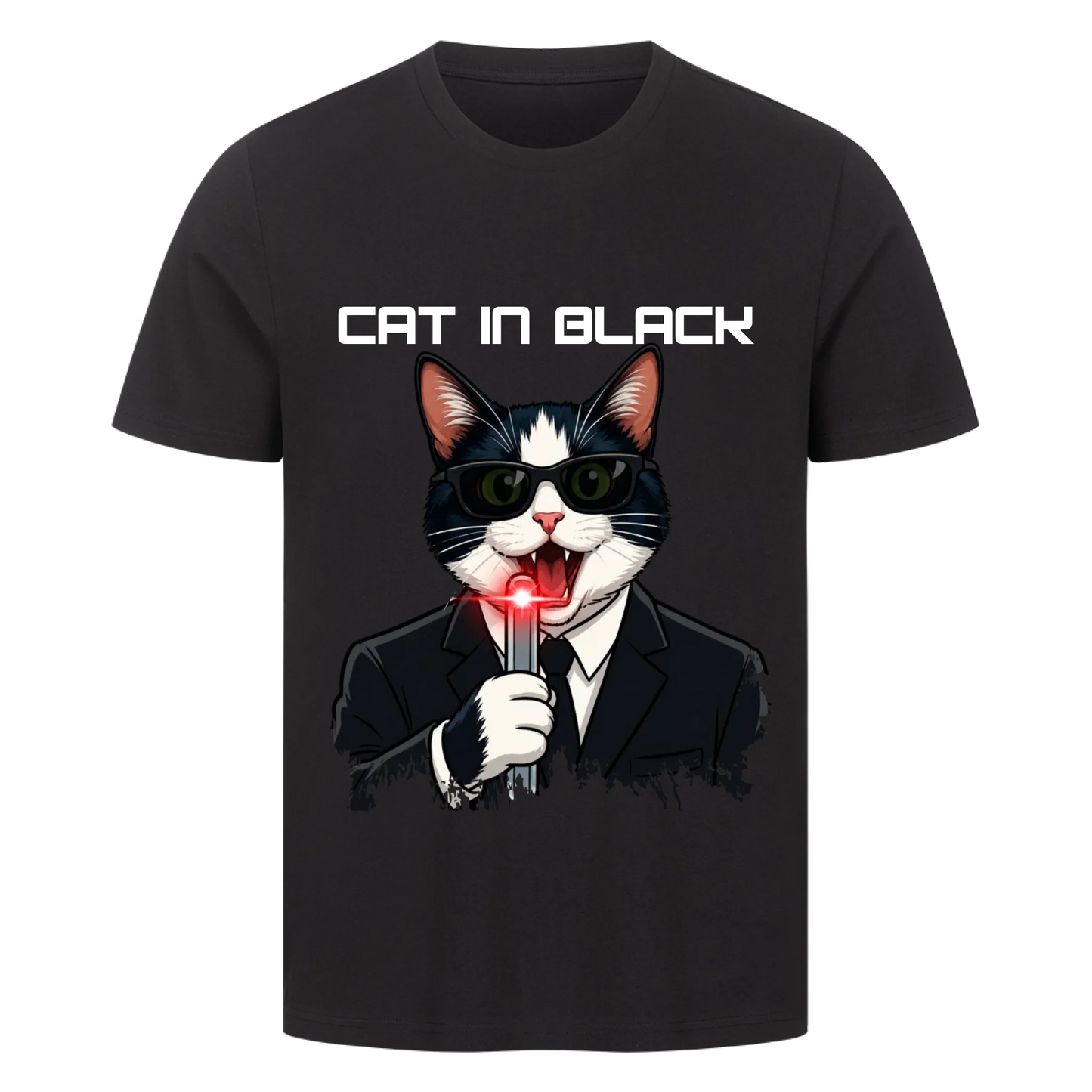 Cat in Black - Premium T-Shirt
