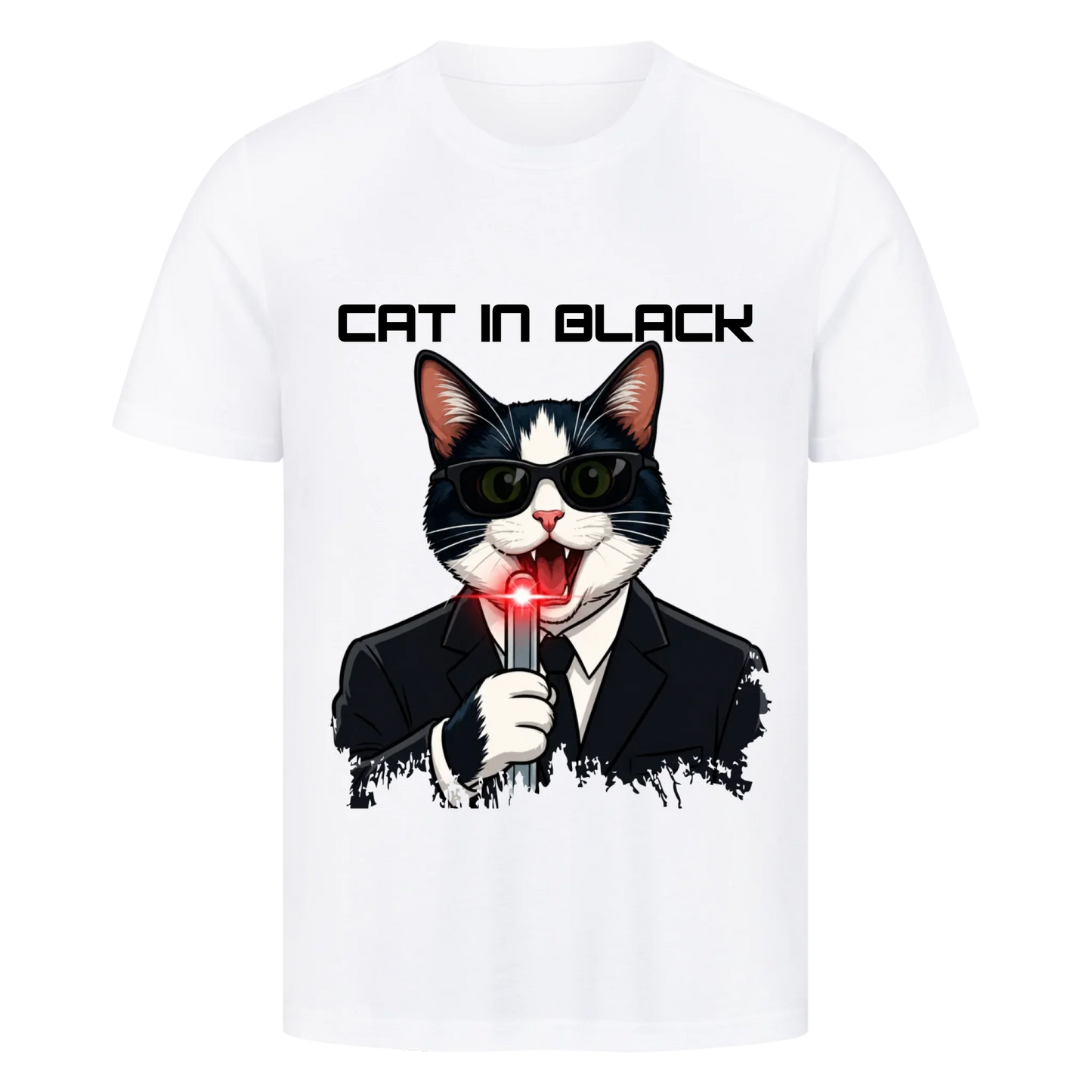 Cat in Black - Premium T-Shirt