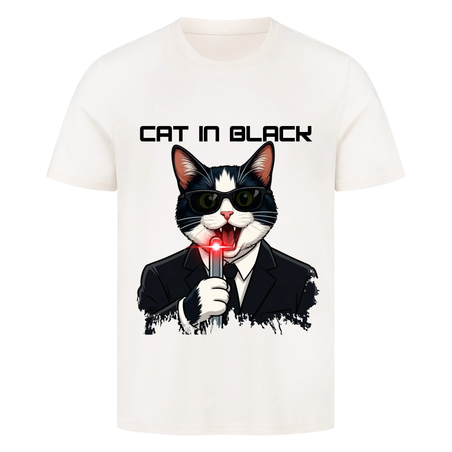 Cat in Black - Premium T-Shirt