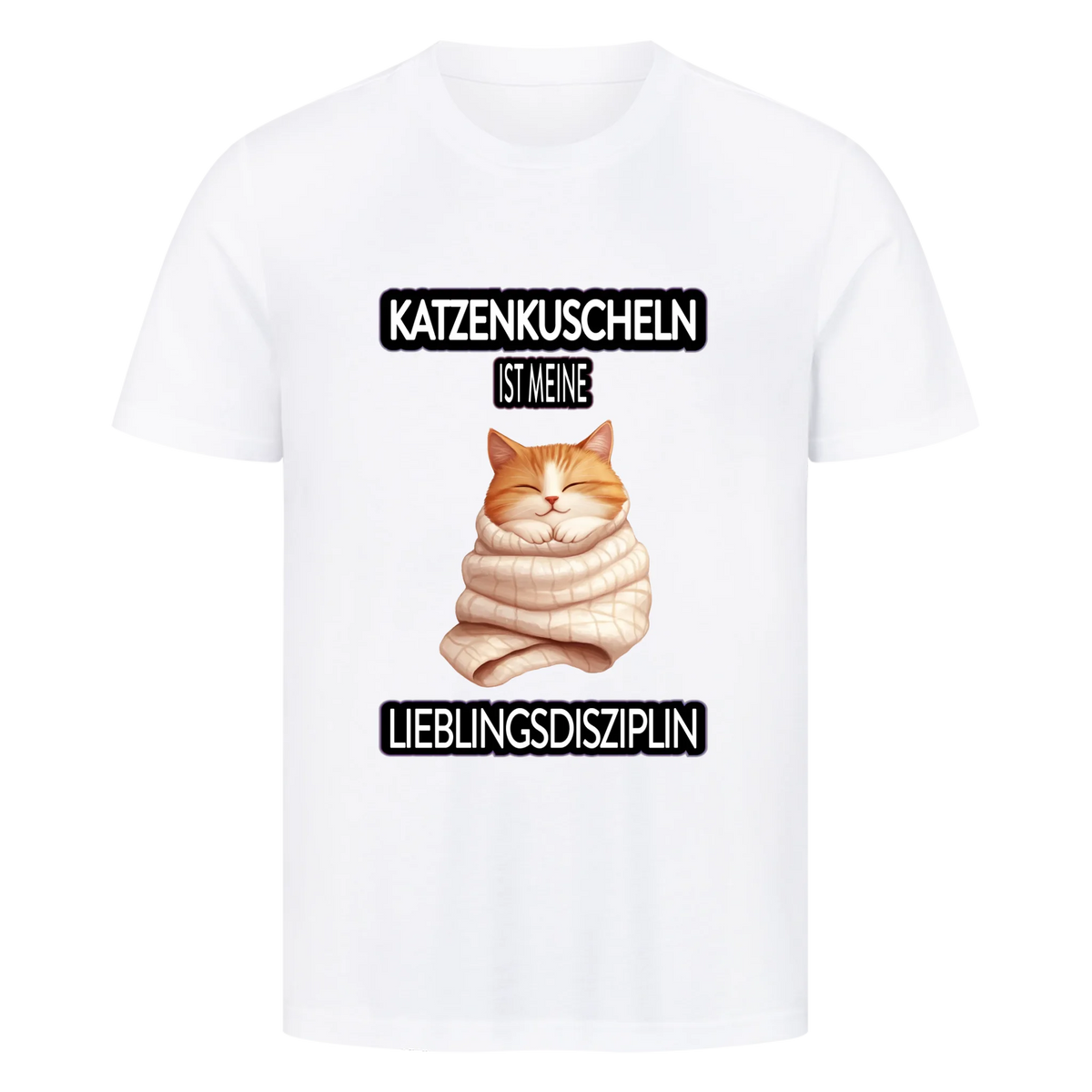 Katzenkuscheln Personalisiert - Premium T-Shirt