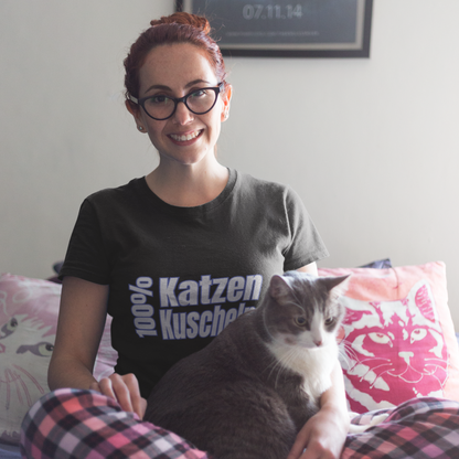100% Katzenkuscheln - Premium T-Shirt Unisex