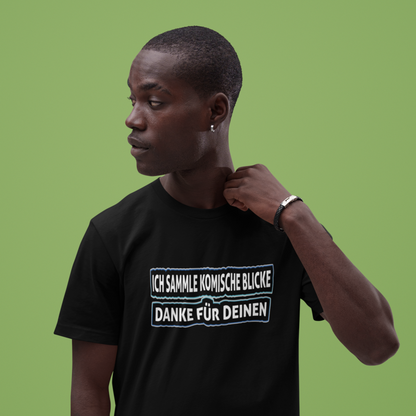 Komische Blicke - Premium T-Shirt Unisex