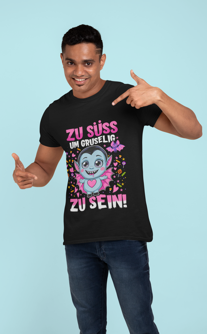 zu Süß um Gruselig zu sein - Premium T-Shirt Unisex