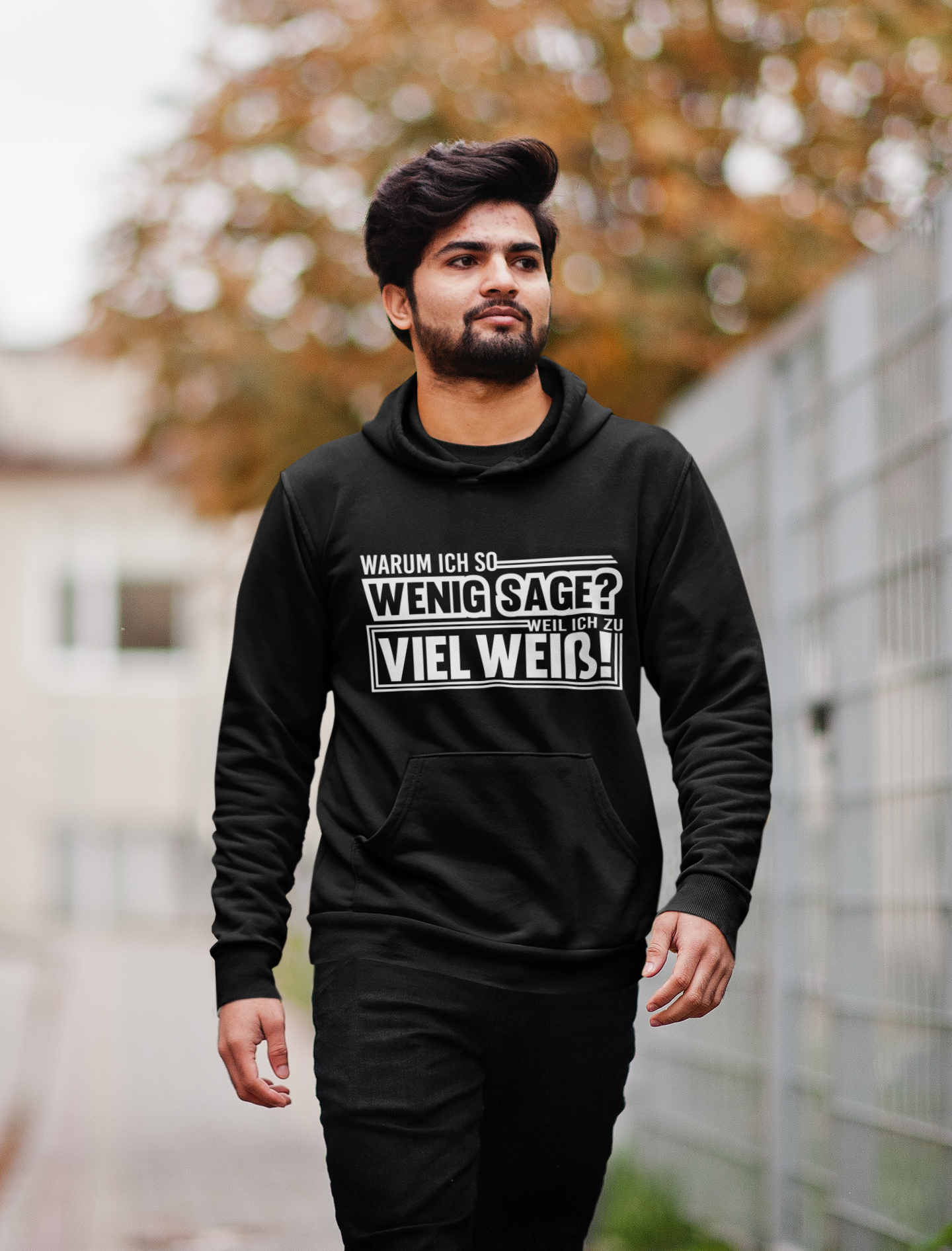 Warum ich so wenig sage - Oversized Hoodie Unisex